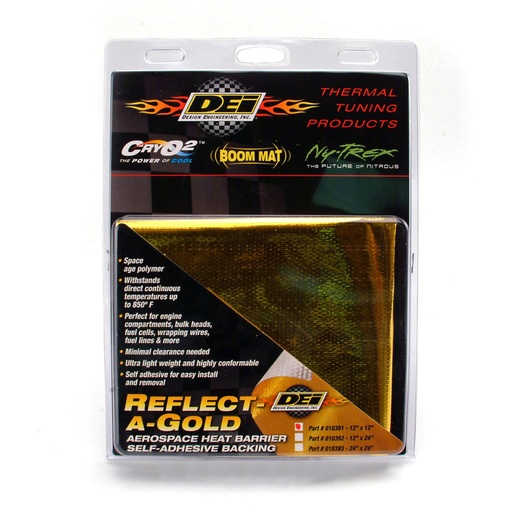 [010066L] DEI Reflect-A-Gold Heat Shield 12" x 12"